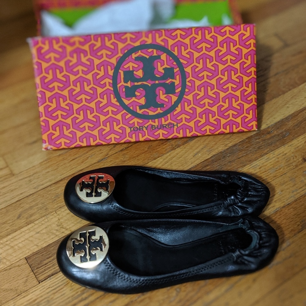 Tory Burch Reva Ballet Flats Sz 8